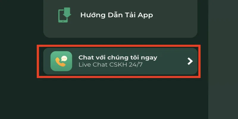 Liên hệ UK88 thông qua live chat tại website